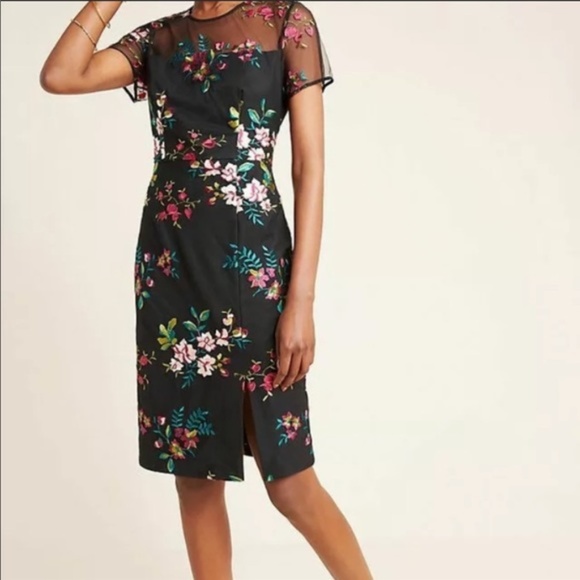 NWT Anthropologie - Hutch - Talulah Embroidered Mini Dress - Size 4 - Picture 5 of 8